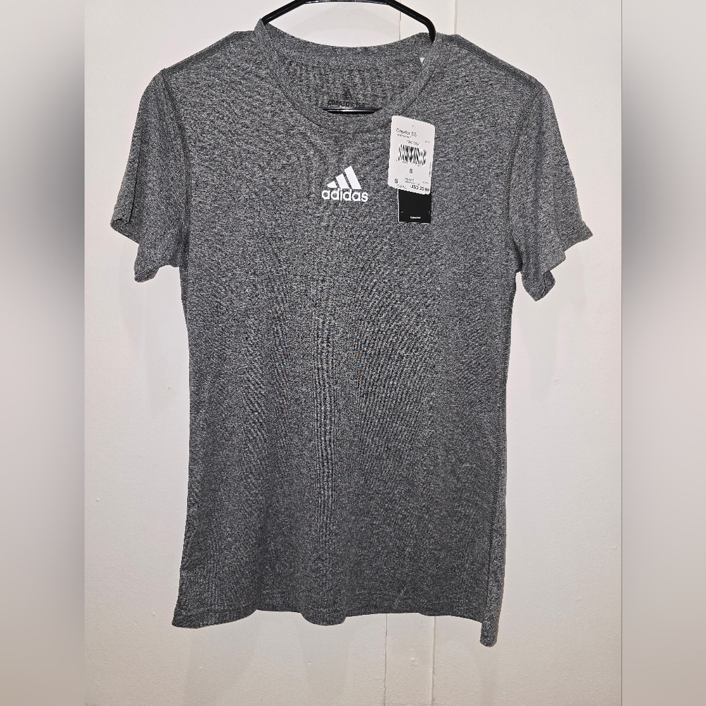 Adidas Gray Fitted Ribbed